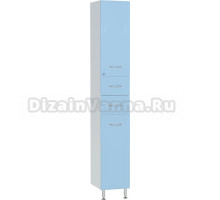 Шкаф-пенал Bellezza Уют 30 R голубой