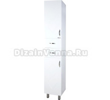 Шкаф-пенал Bellezza Элеганс 35 с бельевой корзиной универсальный