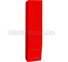Шкаф-пенал Bellezza Берта подвесная 40 универсальный красный