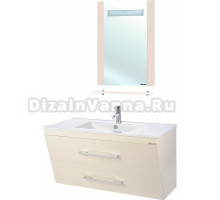 Мебель для ванной Bellezza Берта подвесная 100 бежевая