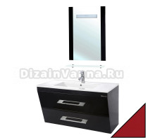 Мебель для ванной Bellezza Берта подвесная 100 красная