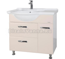 Тумба с раковиной Bellezza Балтика 90 L бежевая