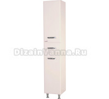 Шкаф-пенал Bellezza Балтика 35 R, бежевый, с бельевой корзиной