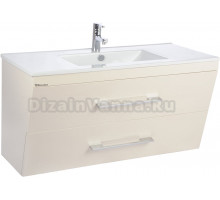 Тумба с раковиной Bellezza Берта подвесная 90 бежевая