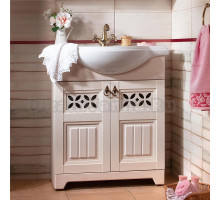 Тумба с раковиной Бриклаер Кантри 80 бежевый дуб