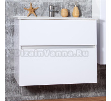 Тумба с раковиной Бриклаер Мальта 85 белая