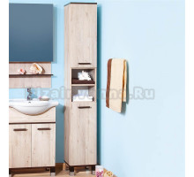 Шкаф-пенал Бриклаер Карибы 34 дуб кантри, венге R