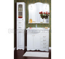 Мебель для ванной Бриклаер Анна 90 L белая