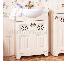 Тумба с раковиной Бриклаер Кантри 65 бежевый дуб