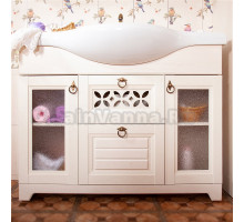 Тумба с раковиной Бриклаер Кантри 120 бежевый дуб