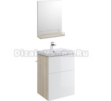 Мебель для ванной Cersanit Smart 50 ясень, белый, подвесная
