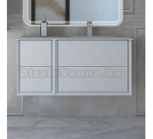 Тумба с раковиной Cezares Bellagio 106 bianco opaco