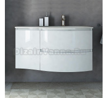 Тумба с раковиной Cezares Vague 104 R bianco lucido