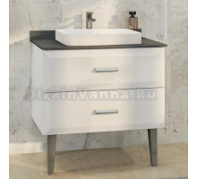 Тумба с раковиной Comforty Империя 80 столешница антрацит