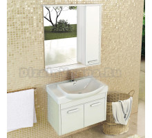 Мебель для ванной Comforty Киото 75 П белый глянец