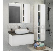 Мебель для ванной Comforty Милан 90 белый глянец