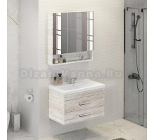 Мебель для ванной Comforty Никосия 80 дуб белый