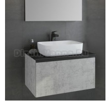 Тумба с раковиной Comforty Эдинбург 75 бетон светлый