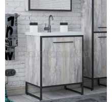 Тумба для комплекта Corozo Айрон 70 черный, антик