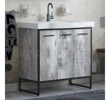 Тумба с раковиной Corozo Айрон 90 черный, антик