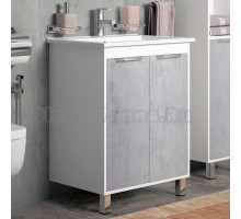 Тумба с раковиной Corozo Чикаго 75 бетон