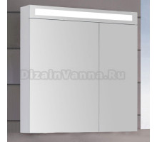 Зеркало-шкаф Dreja Max 80 белый глянец, с подсветкой