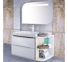 Мебель для ванной Iddis Calipso 80 R, подвесная, белая, дерево