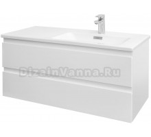 Тумба с раковиной Jacob Delafon Madeleine 100 R белый матовый
