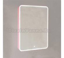 Зеркало-шкаф Jorno Pastel 60 розовый иней