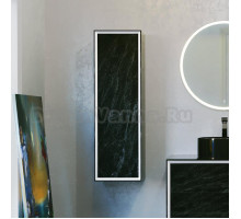 Шкаф-пенал Jorno Charm 115 черный мрамор