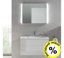 Мебель для ванной Keuco Royal Reflex 80 белая, со смесителем и набором аксессуаров