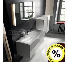 Мебель для ванной Keuco Royal Reflex 100 белая, со смесителем и набором аксессуаров