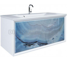 Тумба для комплекта Marka One Seattle 90П blue marble