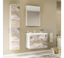 Мебель для ванной Marka One Mix 60П с 2 ящиками, бетон, push