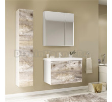 Мебель для ванной Marka One Mix 70П с 2 ящиками, бетон, push