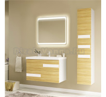 Мебель для ванной Marka One Mix 80П ПП с 2 ящиками, коко боло