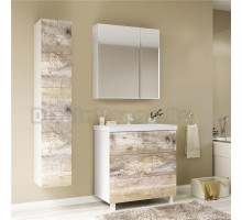 Мебель для ванной Marka One Mix 70Н с 3 ящиками, бетон, push