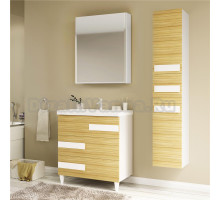 Мебель для ванной Marka One Mix 60Н ПП с 3 ящиками, коко боло