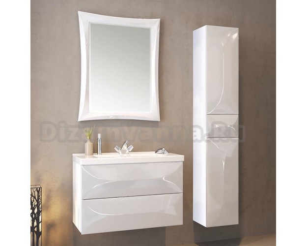 Тумба с раковиной marka one elegant 80п white