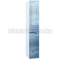 Шкаф-пенал Marka One Idalgo 30П blue marble, R