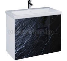 Тумба для комплекта Marka One Lacio 80П black stone