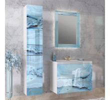 Мебель для ванной Marka One Lacio 80П blue marble