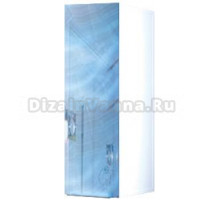 Шкаф Marka One Liriya 25П blue marble, L