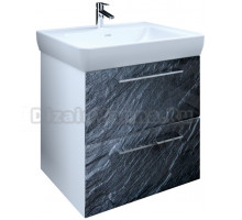 Тумба для комплекта Marka One Visbaden 70П black stone