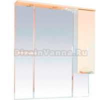 Зеркало-шкаф Misty Кристи 90 бежевая эмаль R