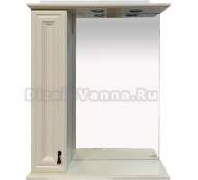 Зеркало Misty Лувр 65 L слоновая кость