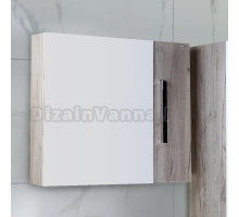 Зеркало-шкаф Onika Нео 80.00 белый, дуб серый крафт