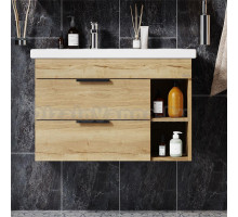 Тумба с раковиной Onika Легран 80.13 R, дуб галифакс