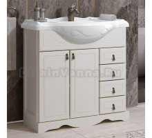 Тумба для комплекта Opadiris Клио 85 напольная, слоновая кость