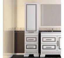 Шкаф-пенал Opadiris Оникс L серебряная патина